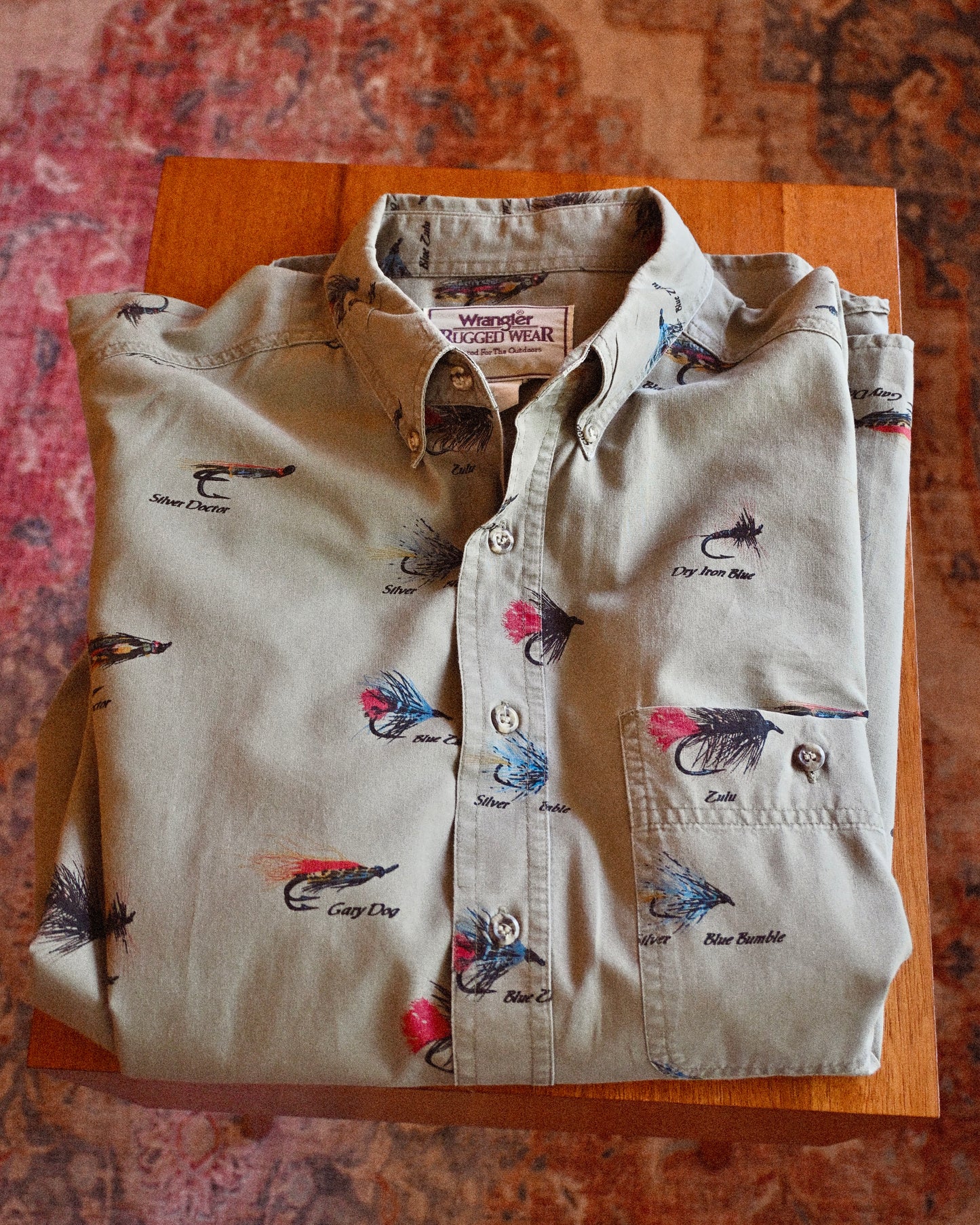 Wrangler Rugged West Flies All Over Shirt - XL