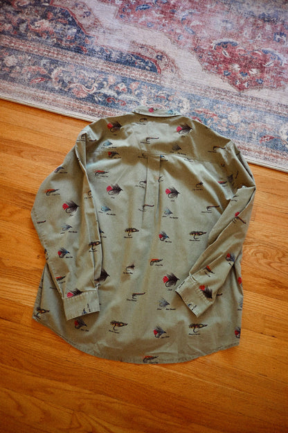 Wrangler Rugged West Flies All Over Shirt - XL