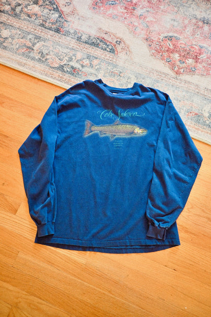 Coho Salmon Thoreau Quote Long Sleeve - XL