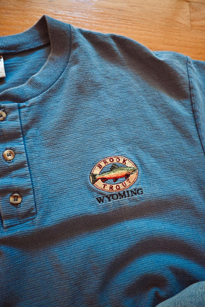Brook Trout Wyoming Henley T - XL