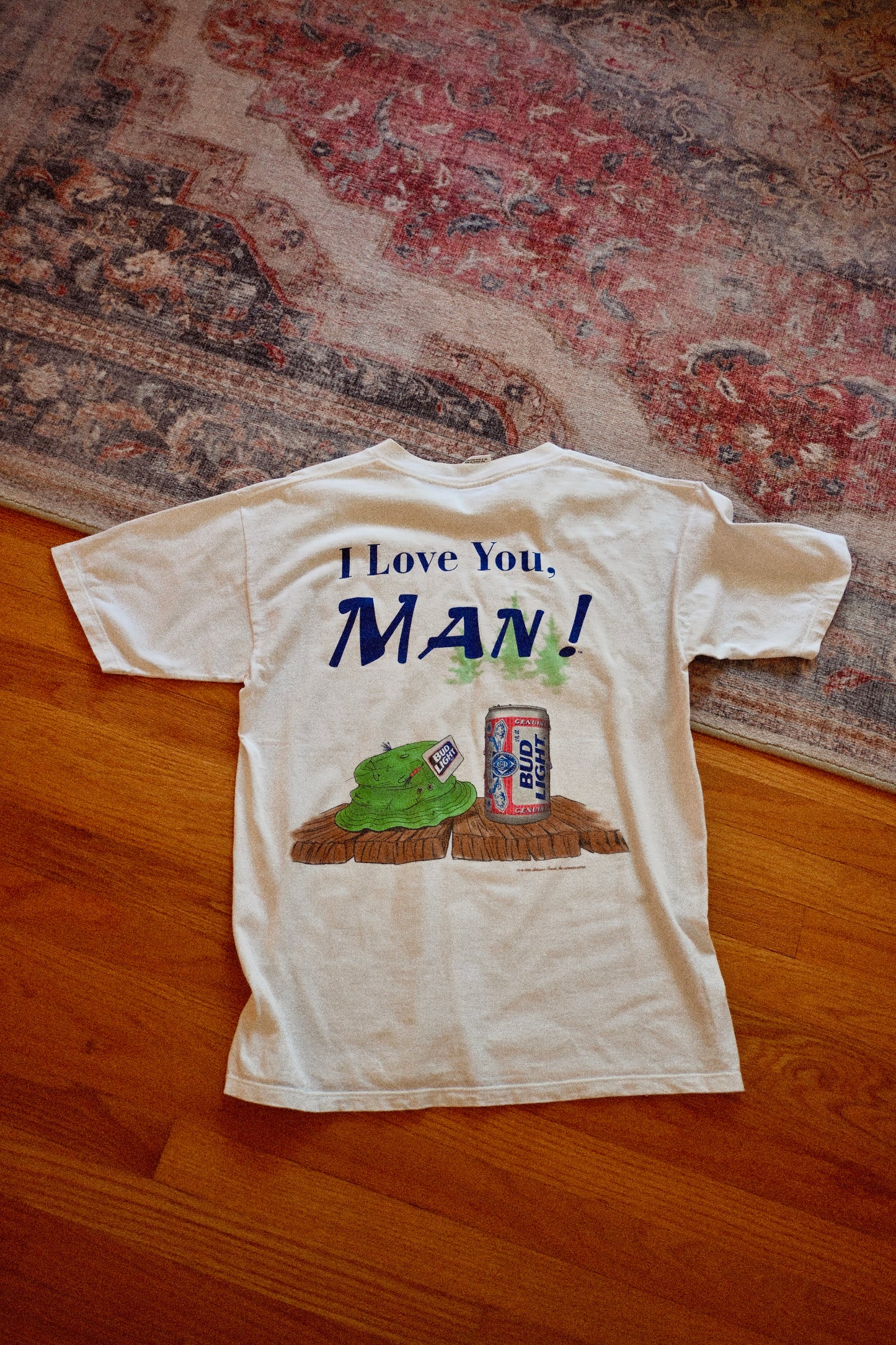 Vintage Bud Light I Love You, Man T - L