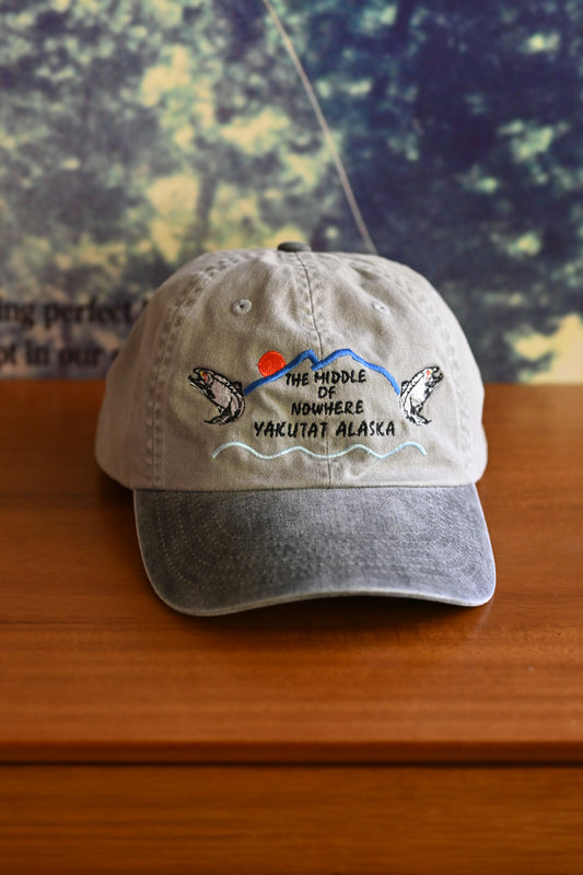 Middle Of Nowhere Yukutat Alaska Trout Cap