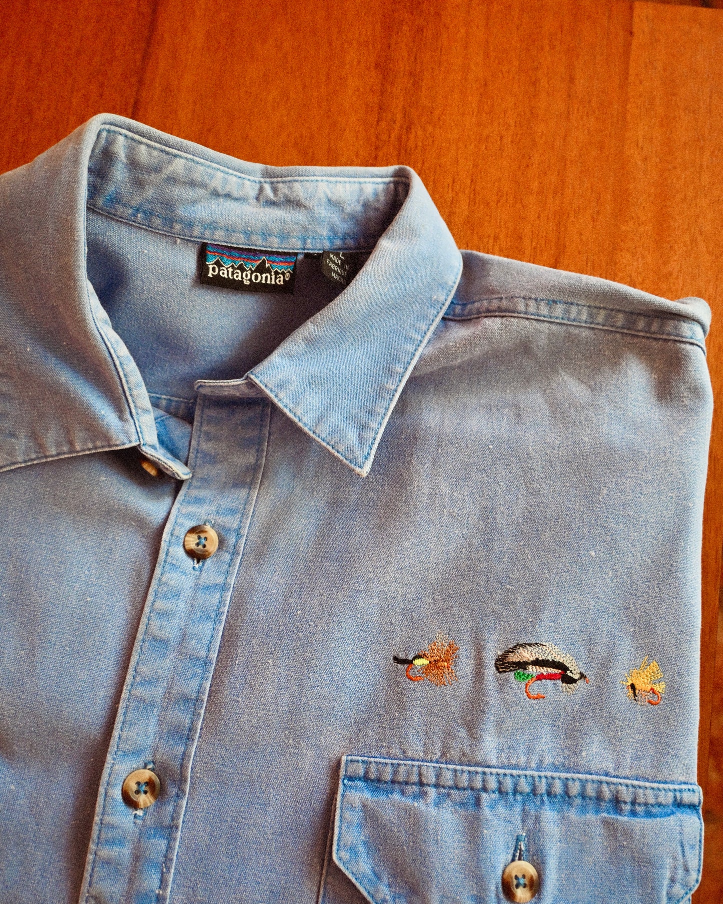 Patagonia Canvas Fly Pattern Shirt - L