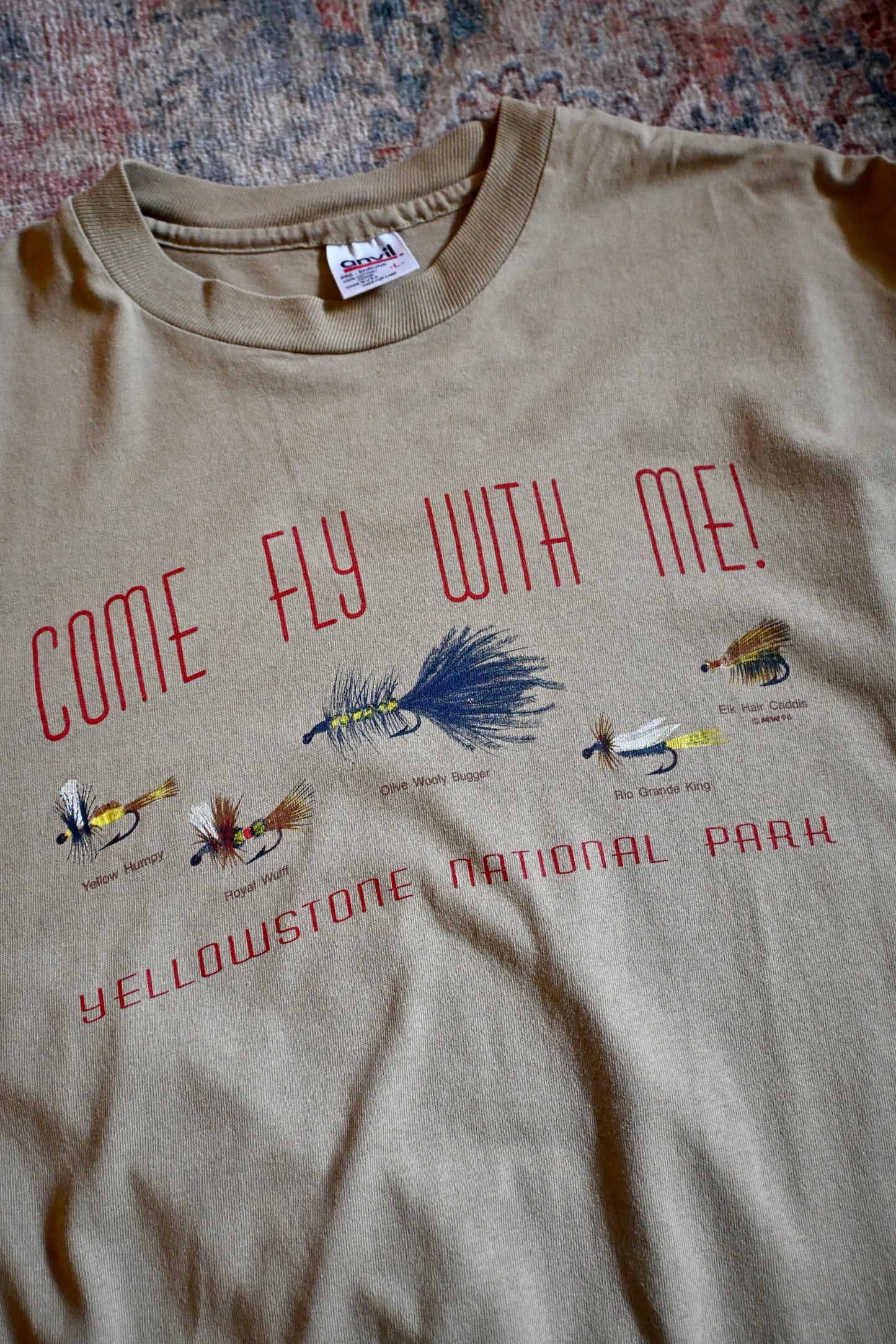Distressed Come Fly With Me Yellowstone T - L