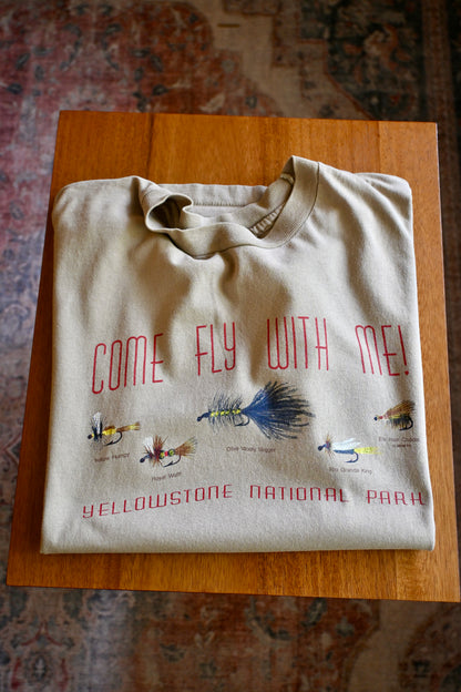 Distressed Come Fly With Me Yellowstone T - L