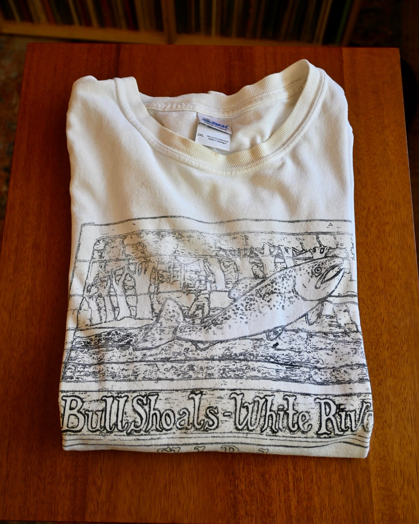 Distressed Bull Shoals White River T - XXL