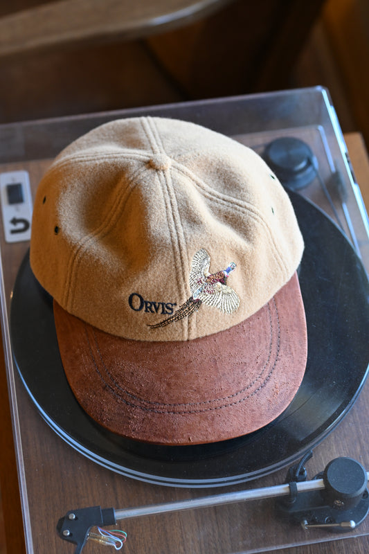 Distressed Orvis Wool Embroidered Pheasant Cap