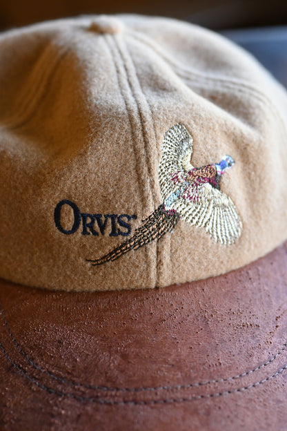 Distressed Orvis Wool Embroidered Pheasant Cap