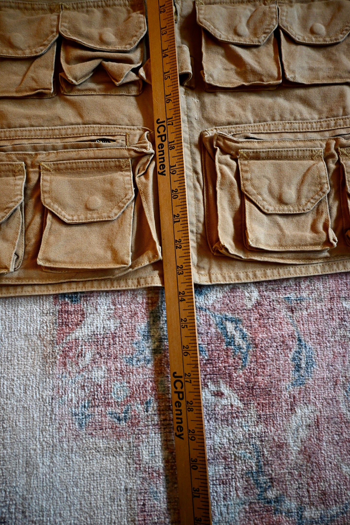 Made in USA Polo Ralph Lauren Canvas Fly Fishing Vest - XL