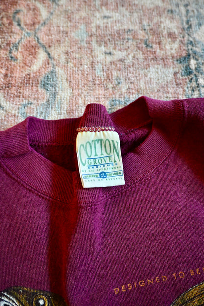 Vintage Talon Hooks Brown Trout Sweatshirt - XL