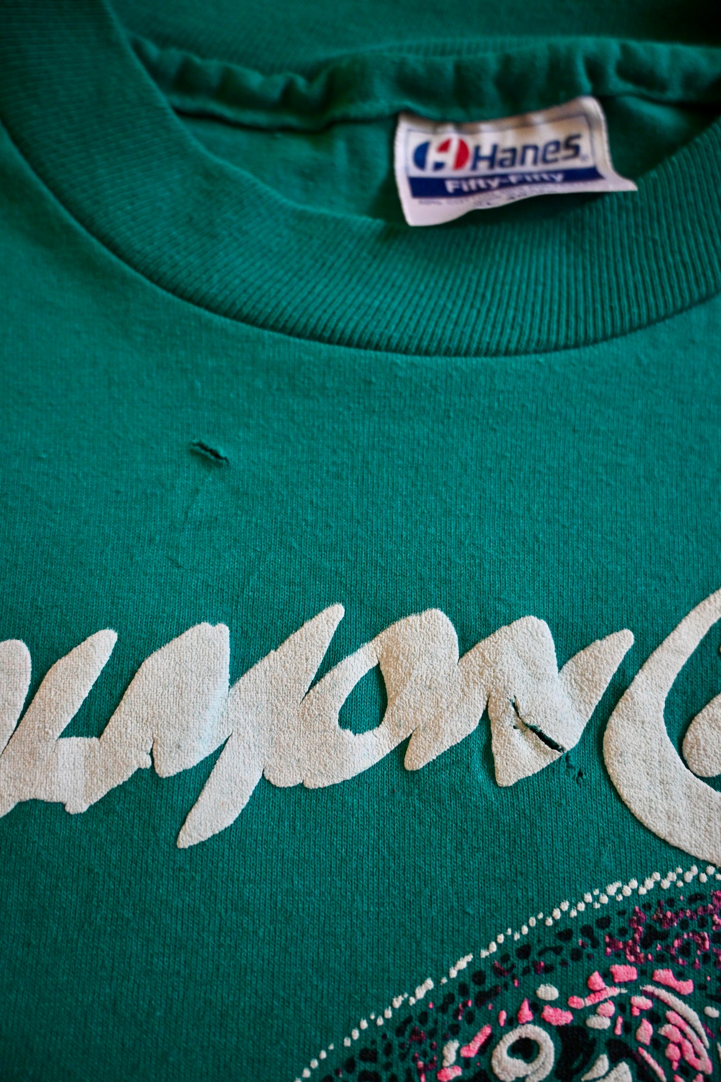 Distressed Salmon Capitol T - XL