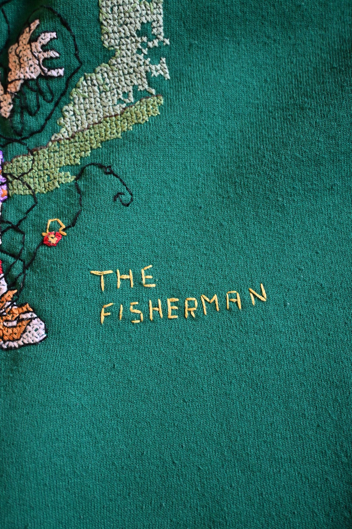 1992 Fisherman Cross Stitch Sweatshirt - XL