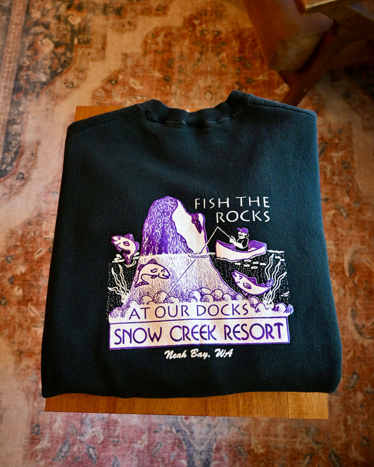 Fish the Rocks Snow Creek Sweatshirt - L