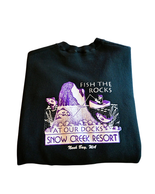 Fish the Rocks Snow Creek Sweatshirt - L