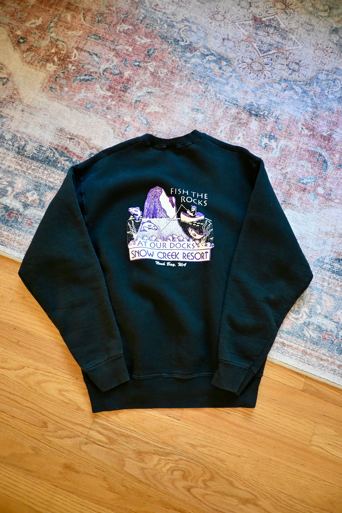 Fish the Rocks Snow Creek Sweatshirt - L