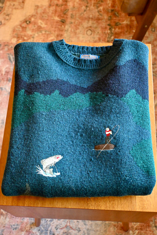 Pendleton Wool Fishing Sweater - S