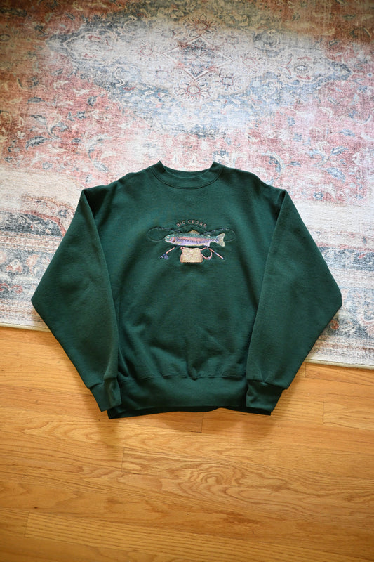 Camp David Bid Cedar Trout Sweatshirt - XL