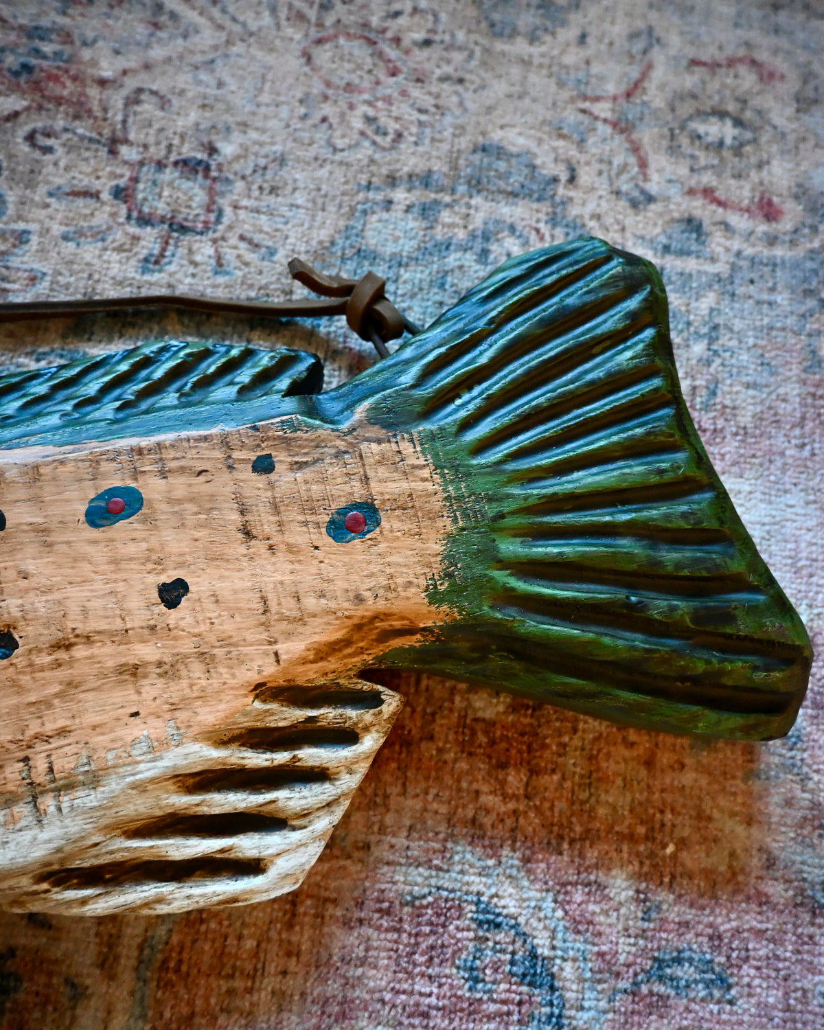 Vintage Hand Carved Trout 27''
