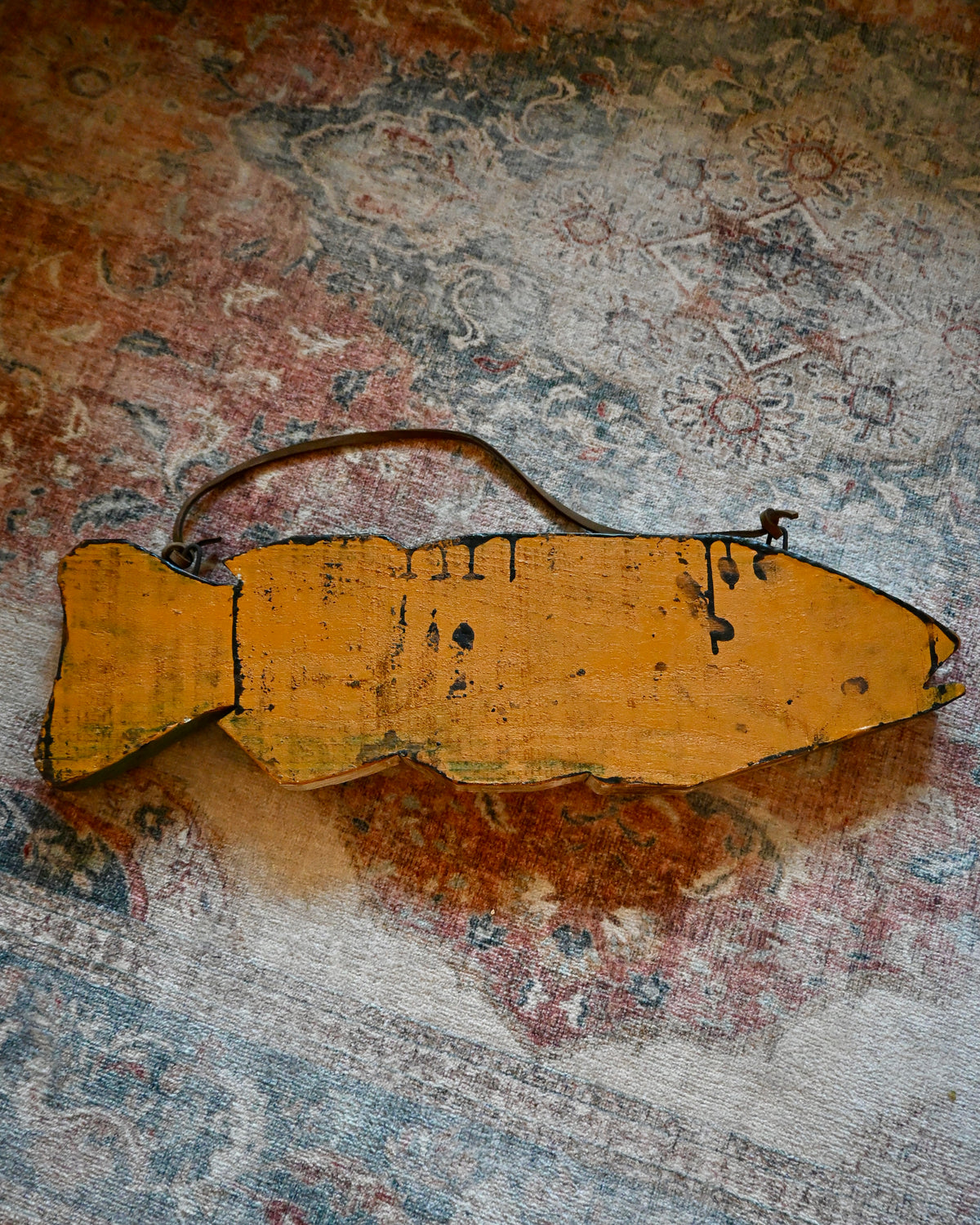 Vintage Hand Carved Trout 27''