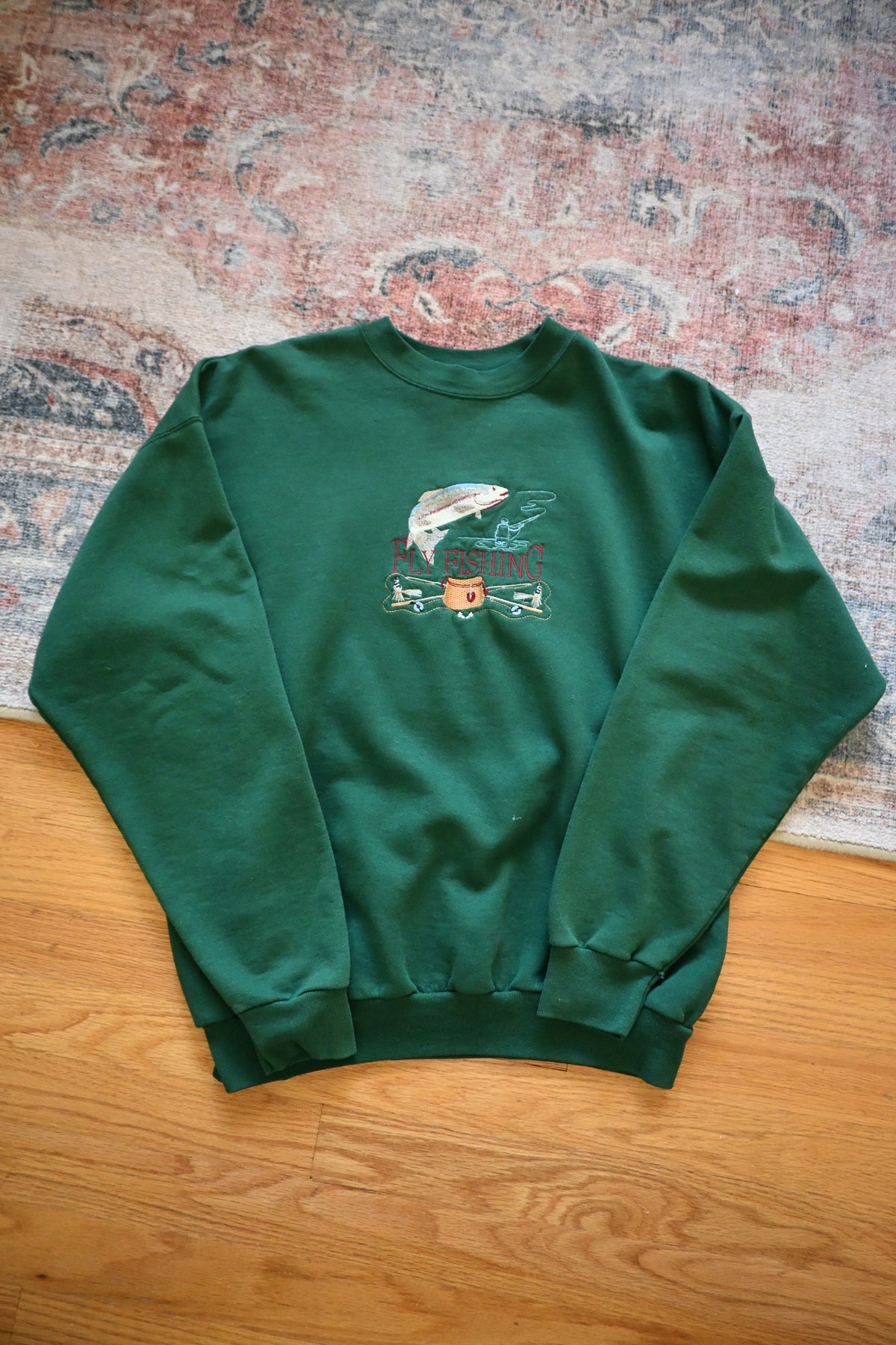 Vintage Fly Fishing Sweatshirt - L