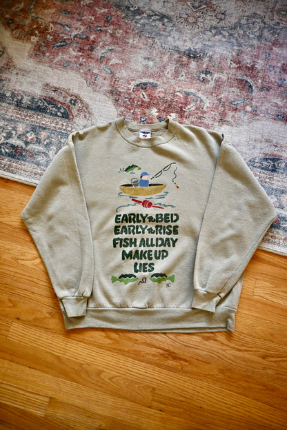 Early to Rise Fishing Sweatshirt - XXL