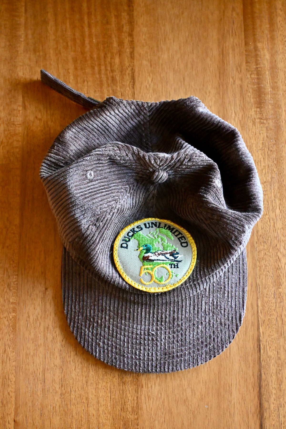 Vintage 50th DU Corduroy Patch Cap