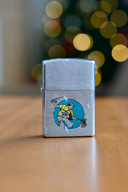 Distressed Vintage Angler Zippo