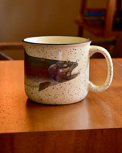 Rare 1997 Geoff Hager Orvis Trout Mug
