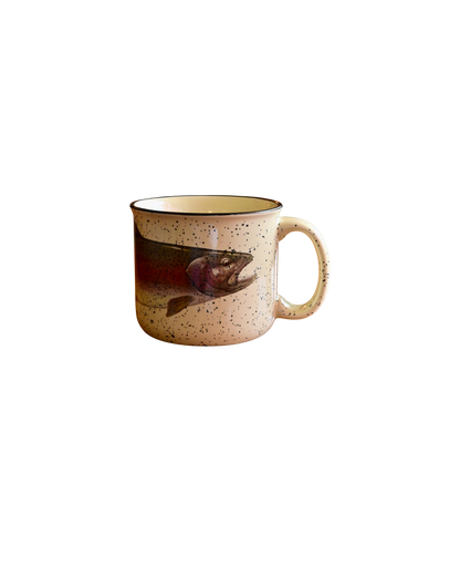 Rare 1997 Geoff Hager Orvis Trout Mug