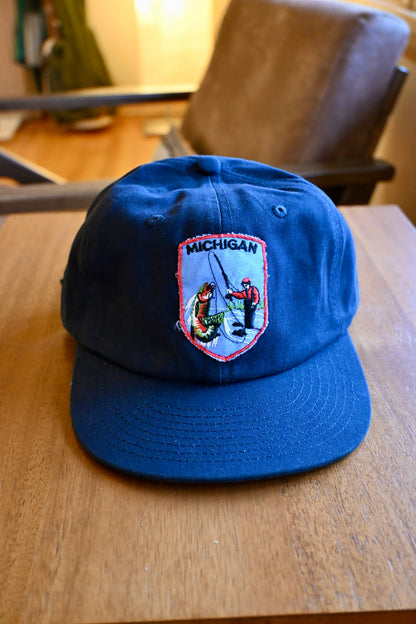 Michigan Fishing Patch Cap