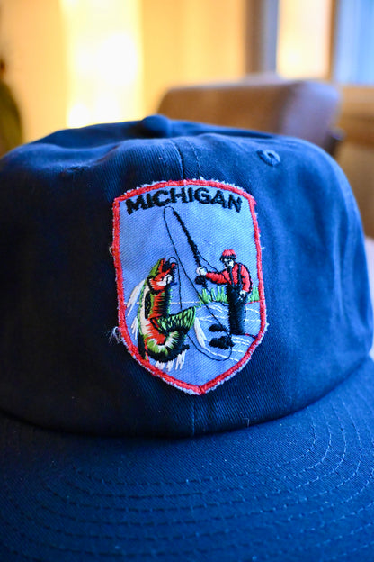 Michigan Fishing Patch Cap