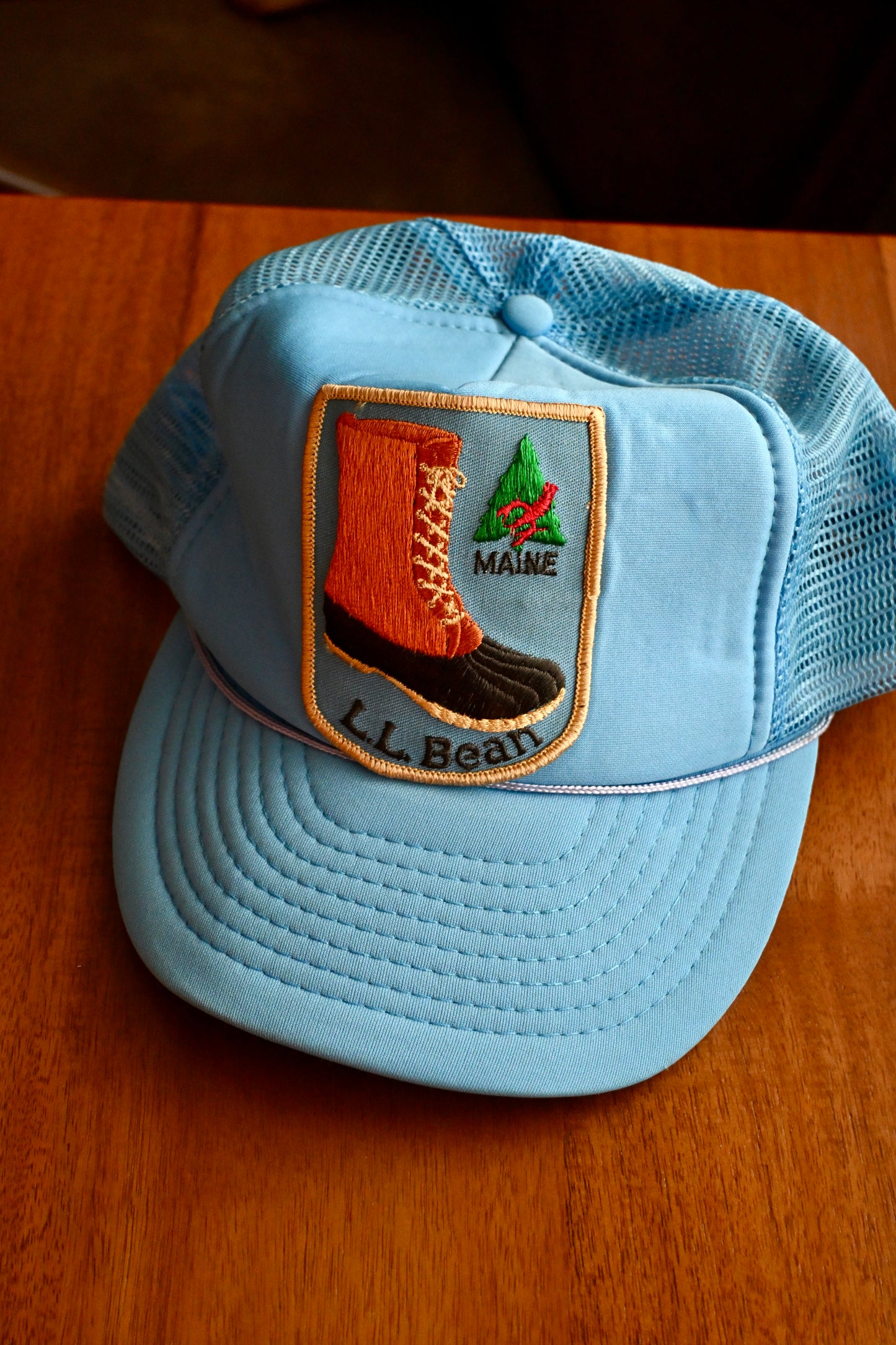 Distressed L.L.Bean Boot Patch Trucker