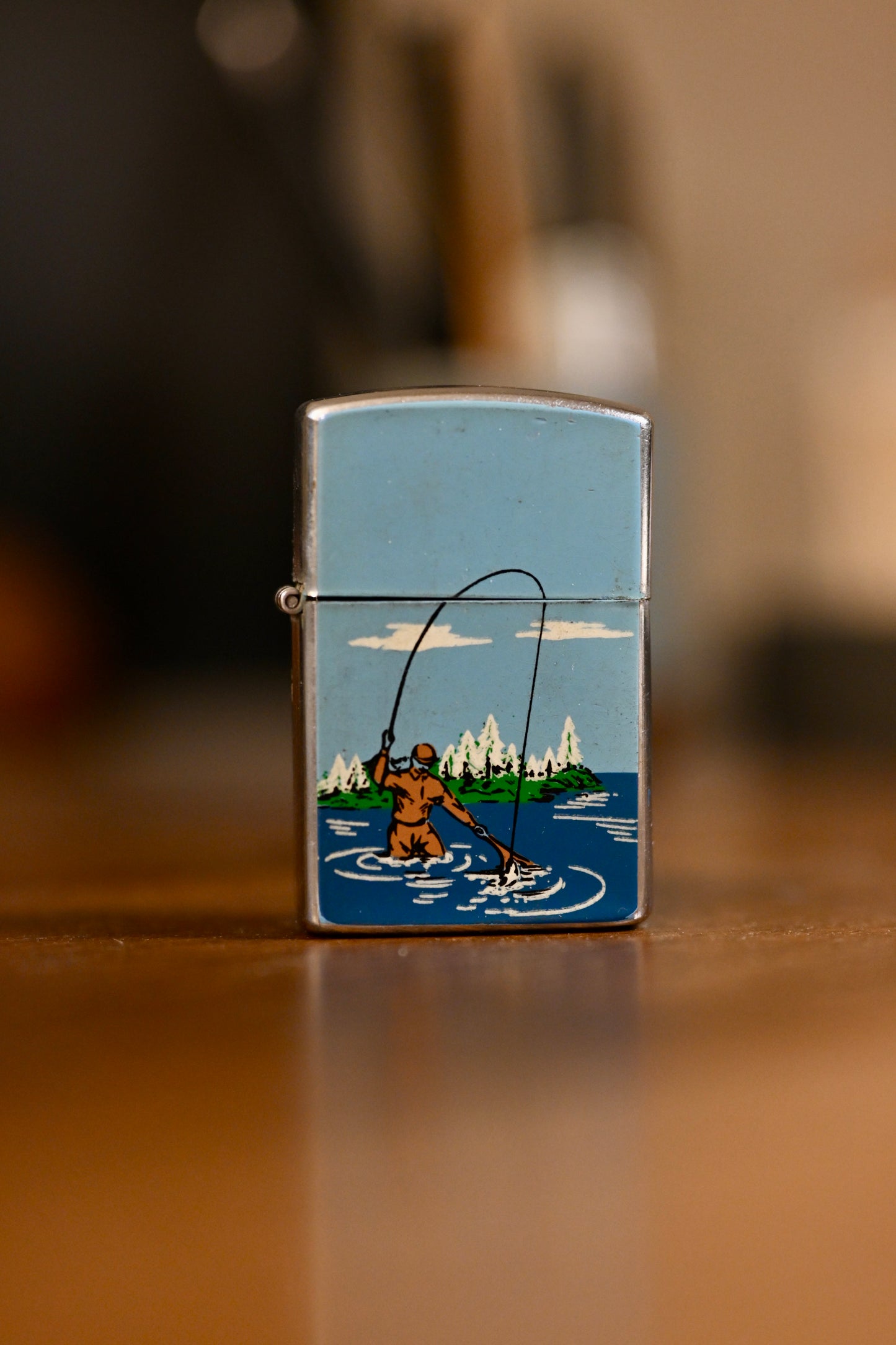 Vintage Angler Lighter - Morlite Made in Japan