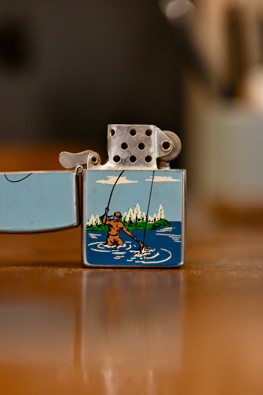 Vintage Angler Lighter - Morlite Made in Japan