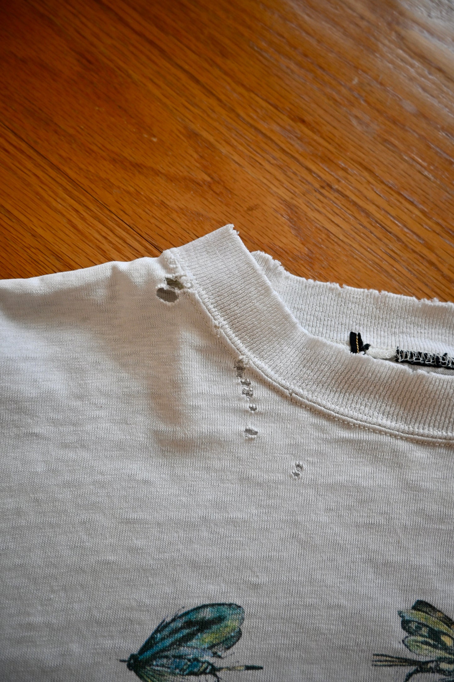 Distressed Eddie Bauer Fly Fishing Tee - XL