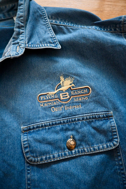 Wingshooting Flying B Ranch Orvis Denim Made in USA - L
