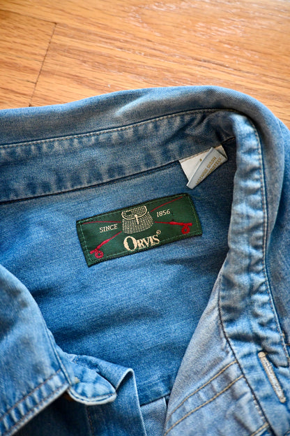 Wingshooting Flying B Ranch Orvis Denim Made in USA - L