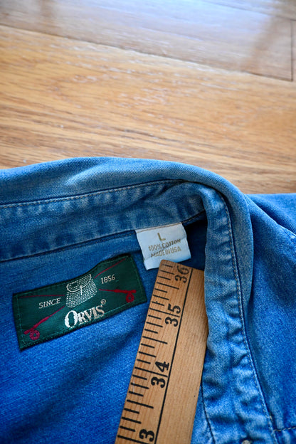 Wingshooting Flying B Ranch Orvis Denim Made in USA - L