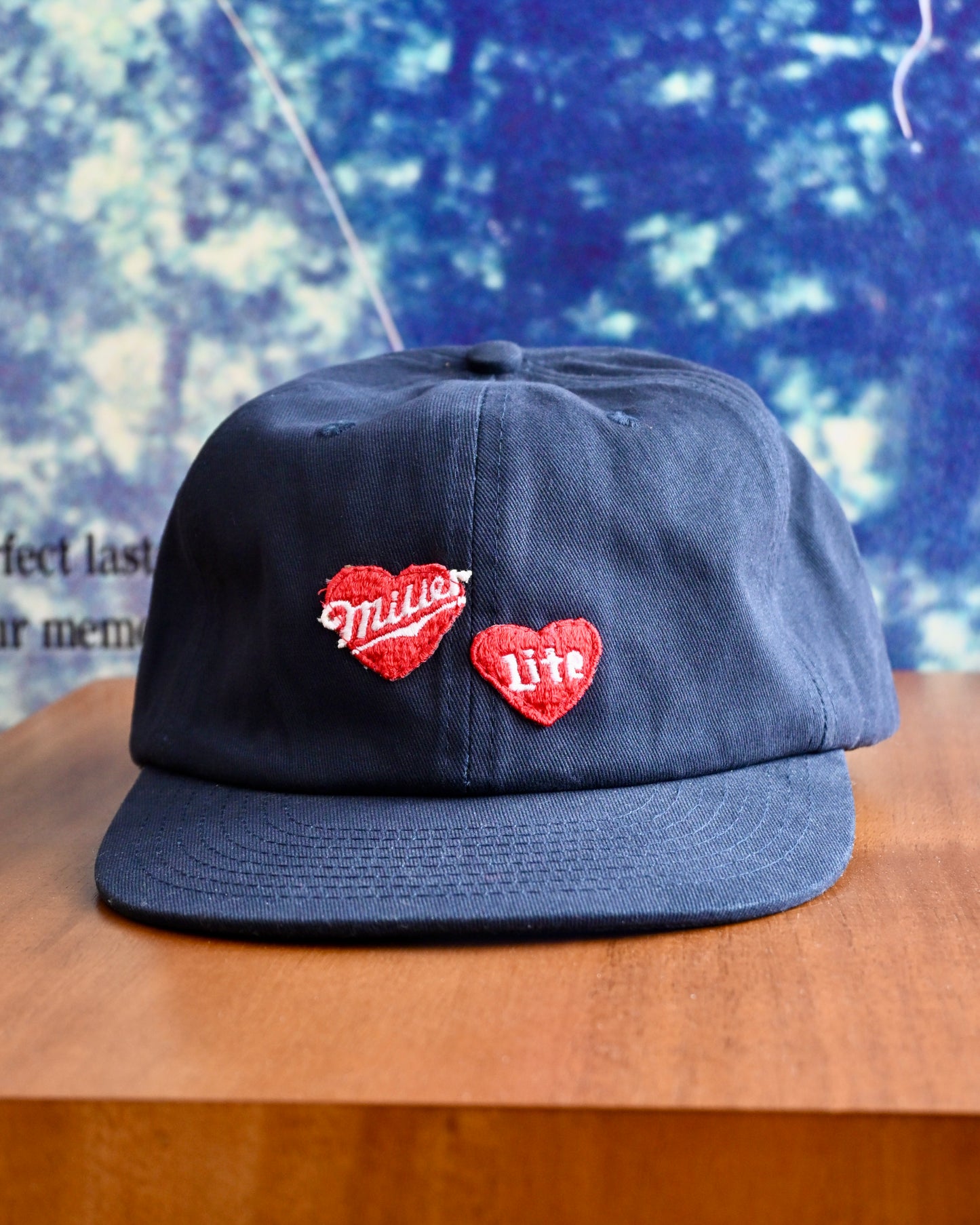 Miller Lite Hearts Patch Cap