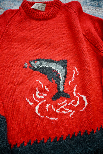 Jumping Trout Pure Wool Sweater - XL