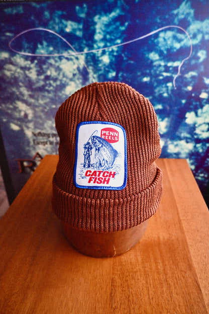 Vintage Penn Reels Patch Beanie