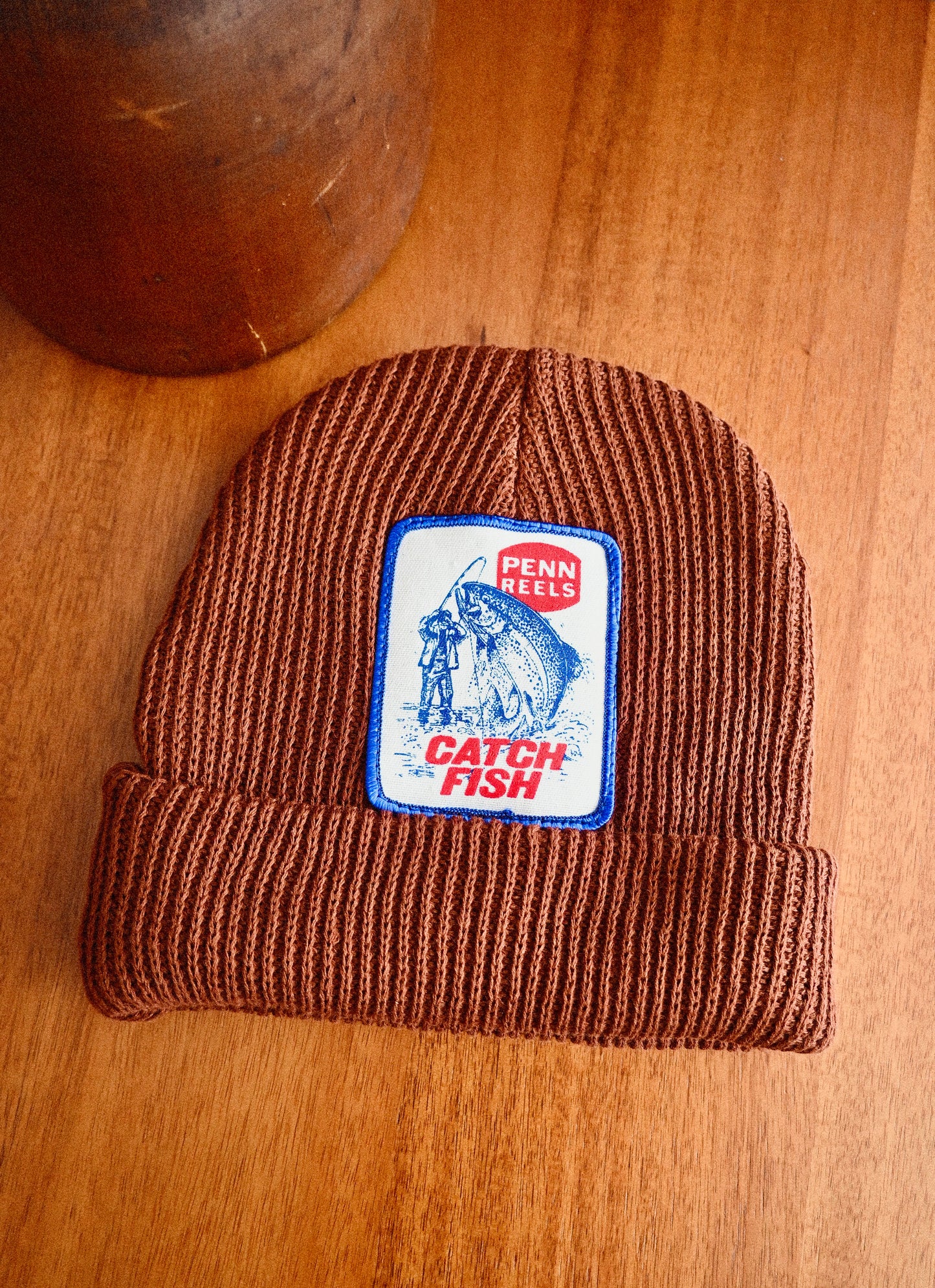 Vintage Penn Reels Patch Beanie