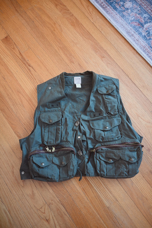 Vintage Filson Style 136 Talon Zipper Vest - XL