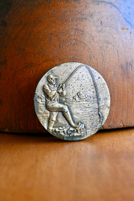 1976 Bergamot Brass Works Angler Belt Buckle