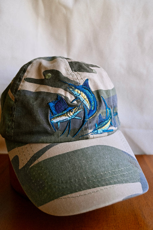 Guy Harvey Sailfish Marlin Camo Hat