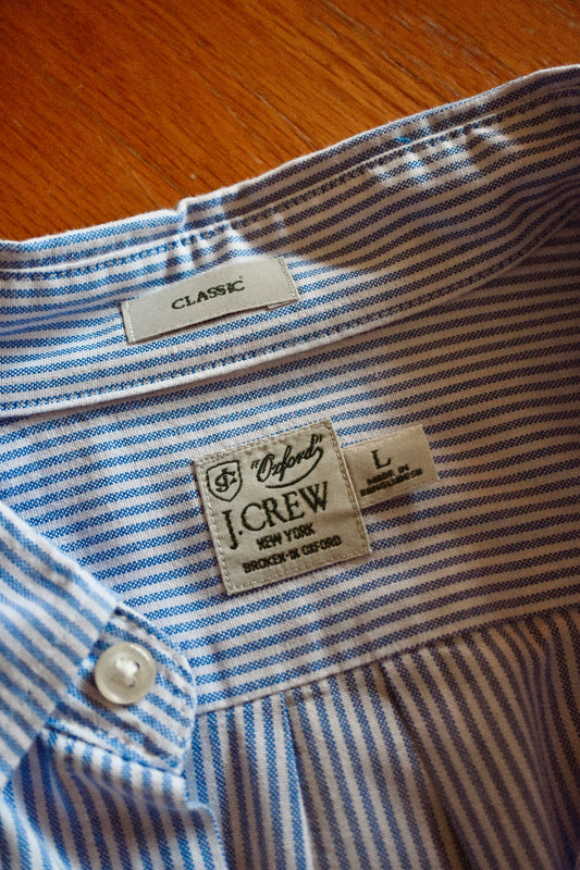J.Crew Modern Classic Broken-in Oxford - L