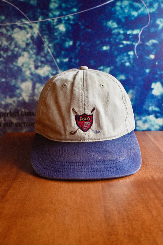 Vintage Distressed RL Polo Golf Hat