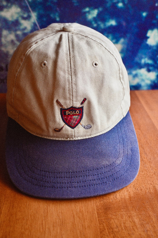 Vintage Distressed RL Polo Golf Hat