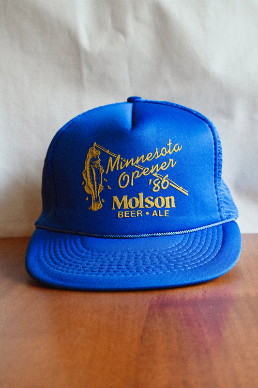 1986 Molson Minnesota Opener Trucker