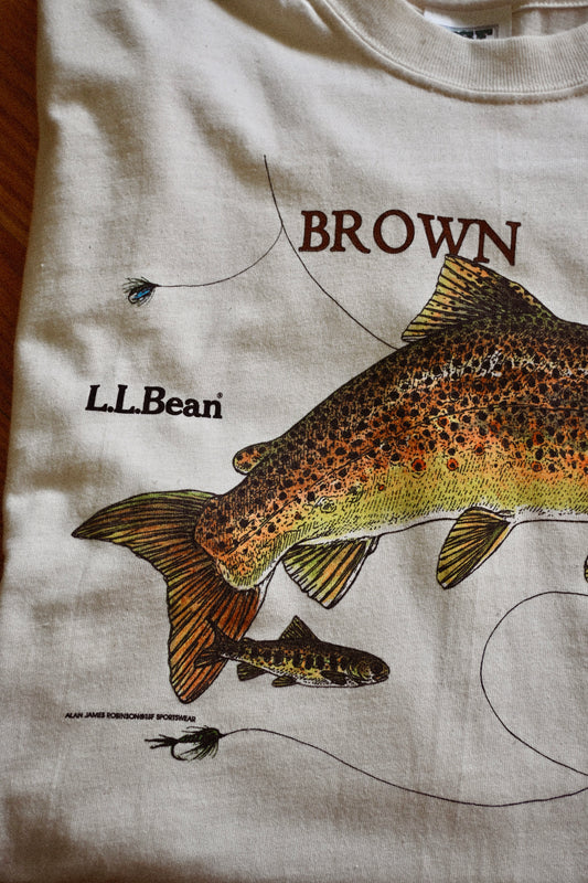 L.L.Bean Brown Trout Long Sleeve Shirt - M